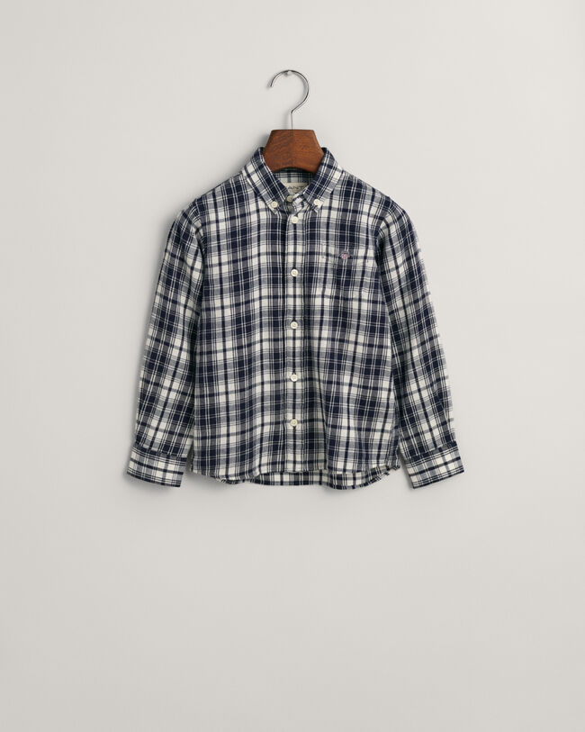 Chemise regular fit en flanelle &agrave; carreaux Kids