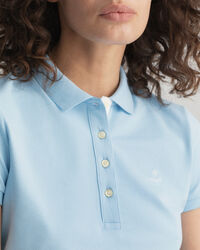 Polo en coton piqu&eacute; &agrave; col contrastant