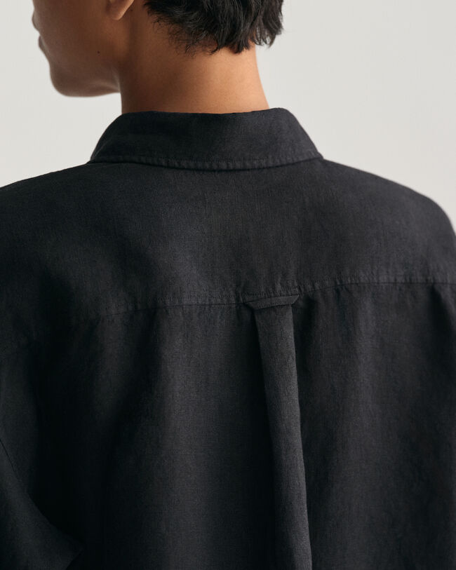 Chemise relaxed fit courte en lin