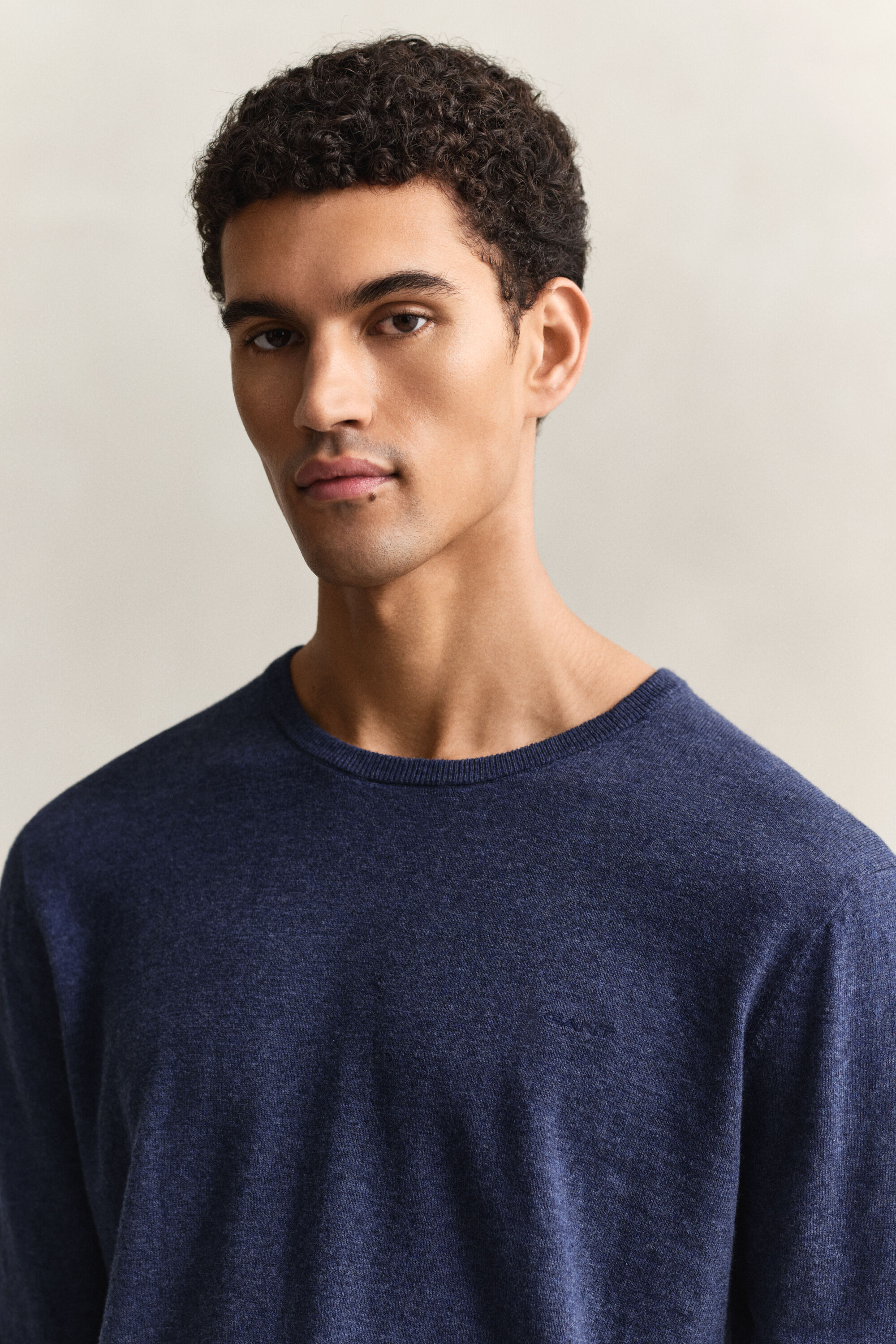 Pull en coton mélangé flammé