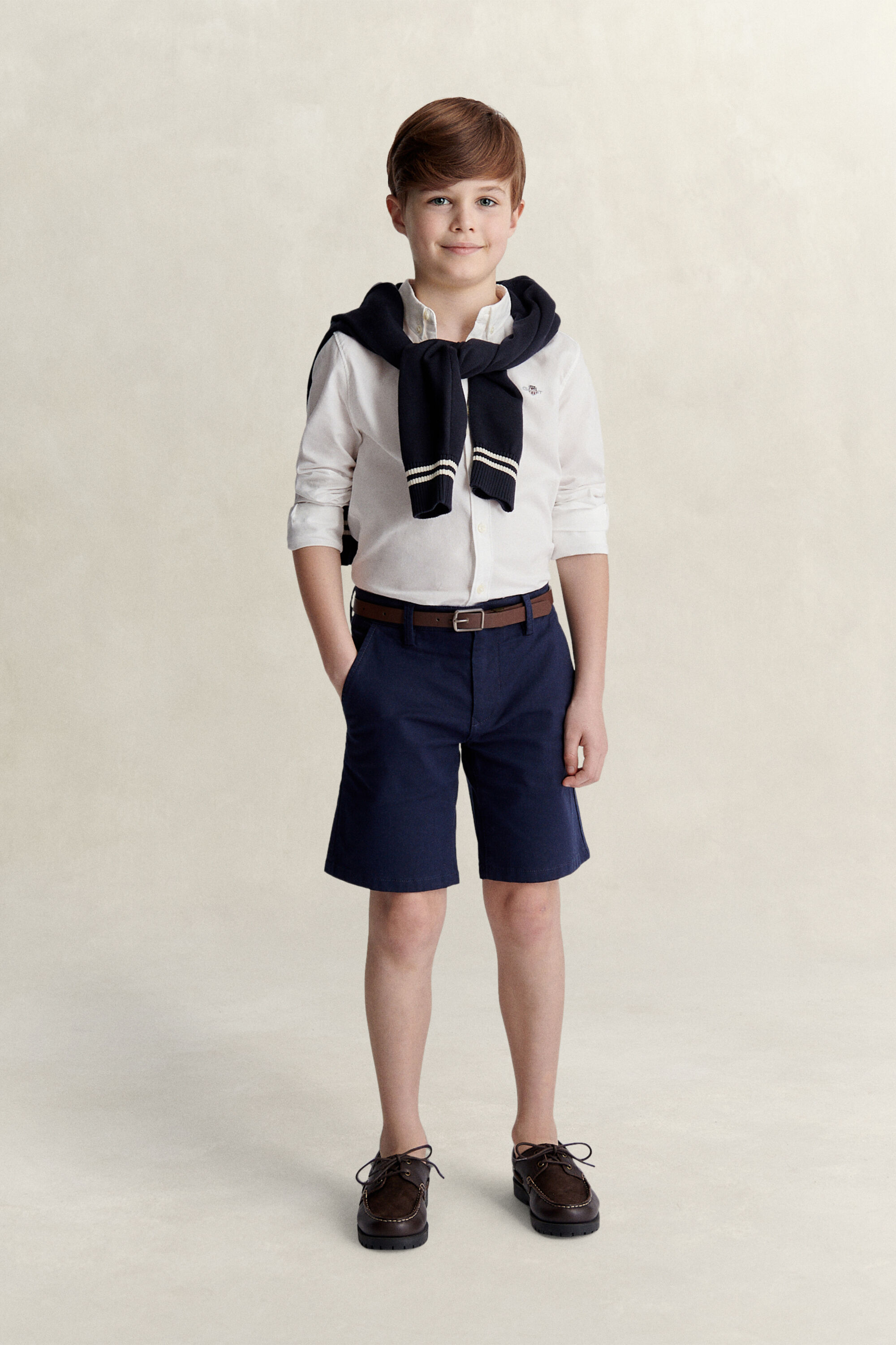 Chemise en coton Oxford Shield Ado Garçon