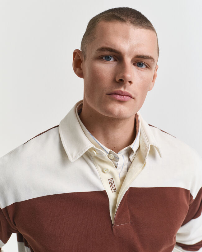 Heavy Rugger à rayures en colour-block