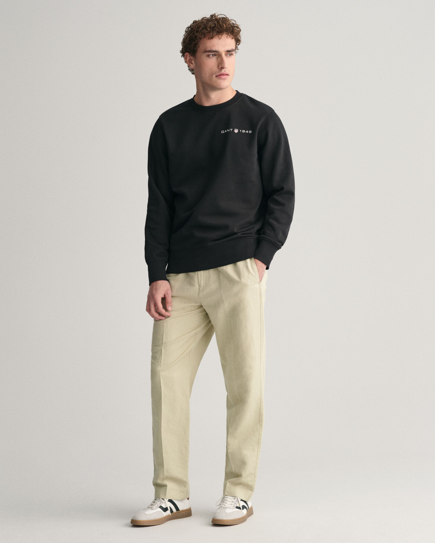 Sweat-shirt ras du cou &agrave; logo imprim&eacute;