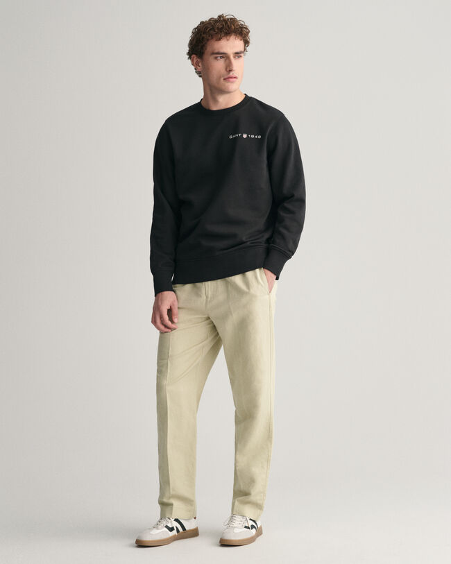 Sweat-shirt ras du cou &agrave; logo imprim&eacute;