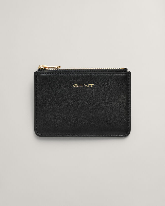 Pochette en cuir avec fermeture à zip