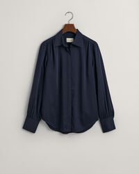 Chemise regular fit en satin