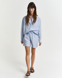 Short &agrave; rayures ton sur ton en seersucker