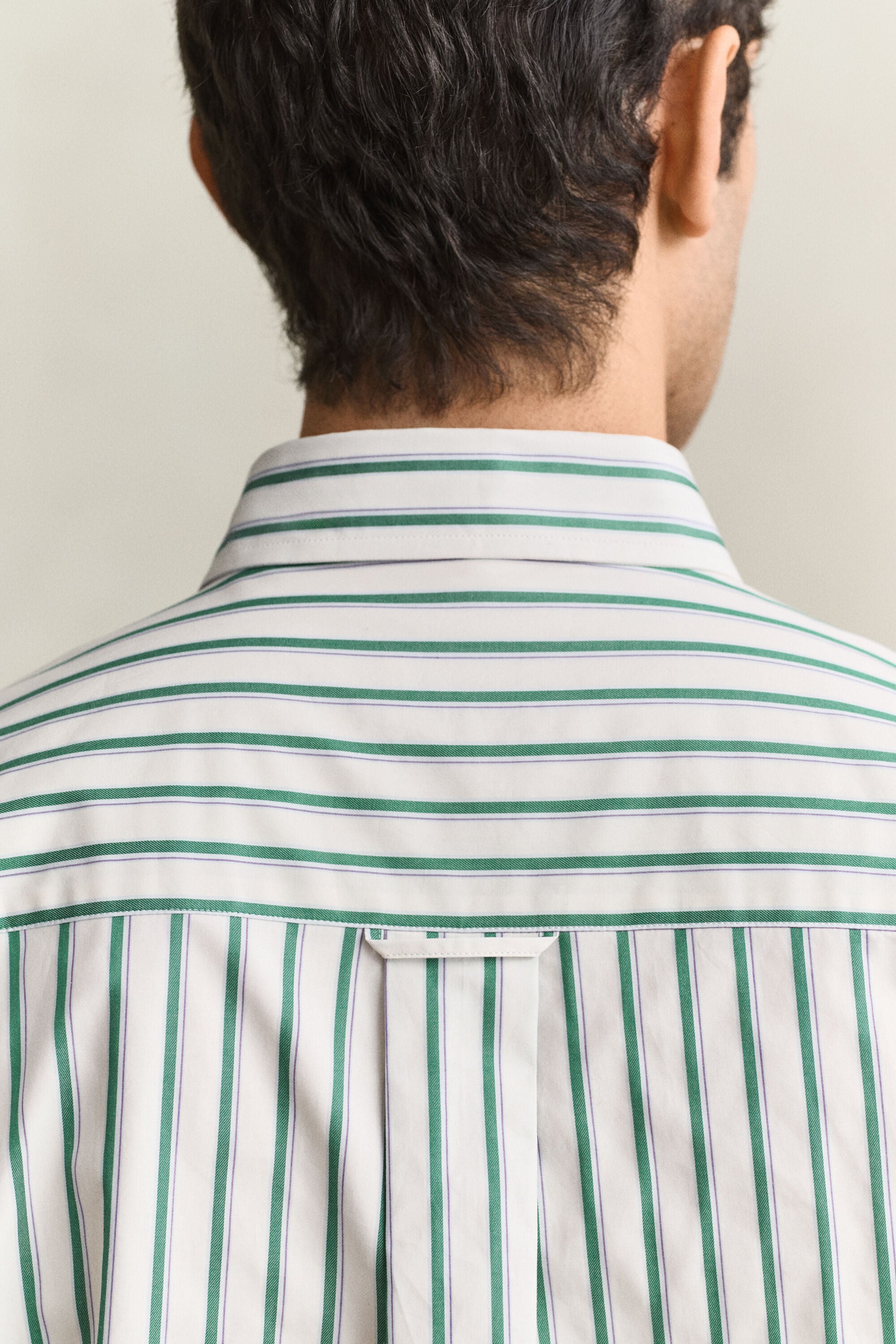 Chemise à rayures dobby