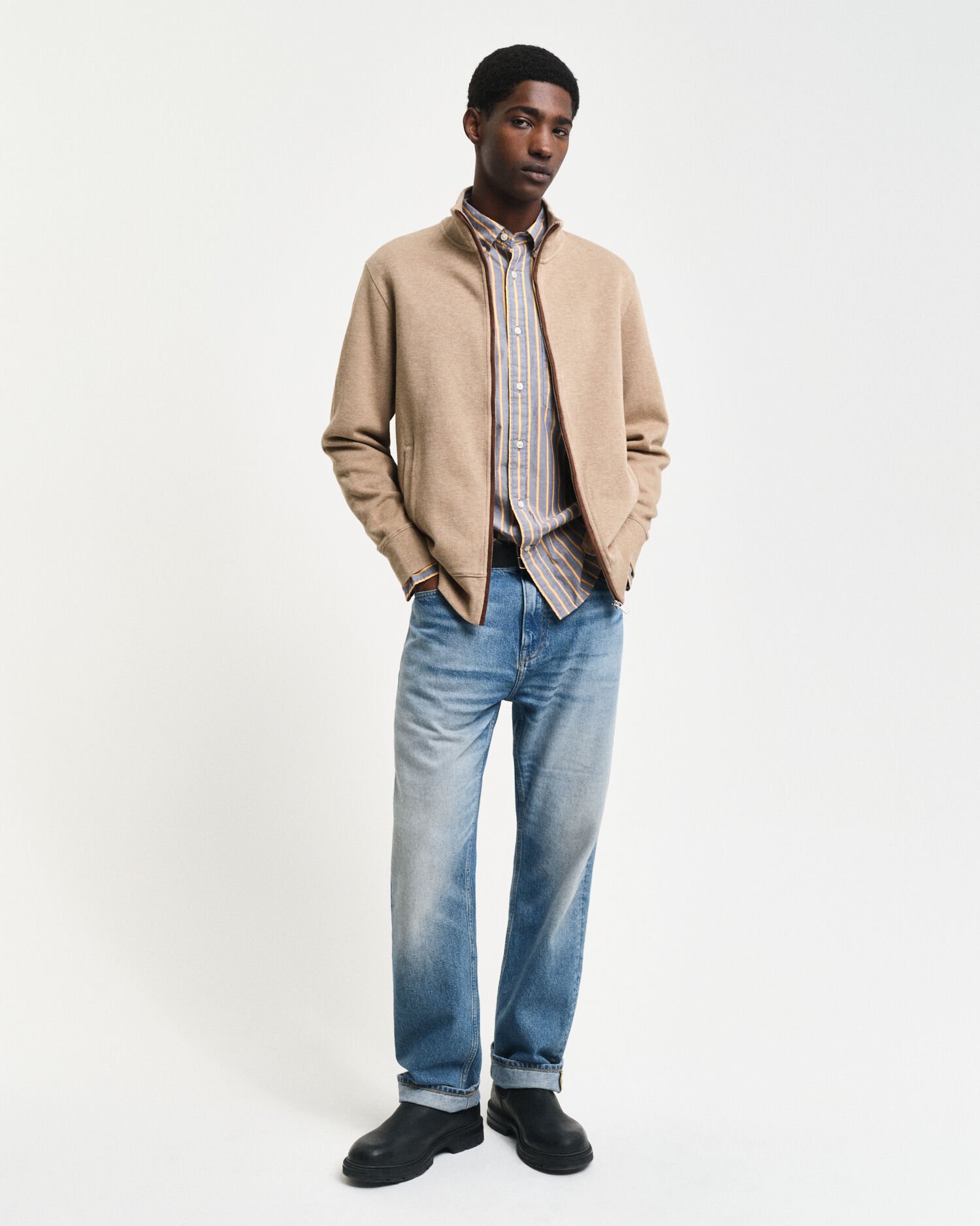 Cardigan zippé Sacker Rib