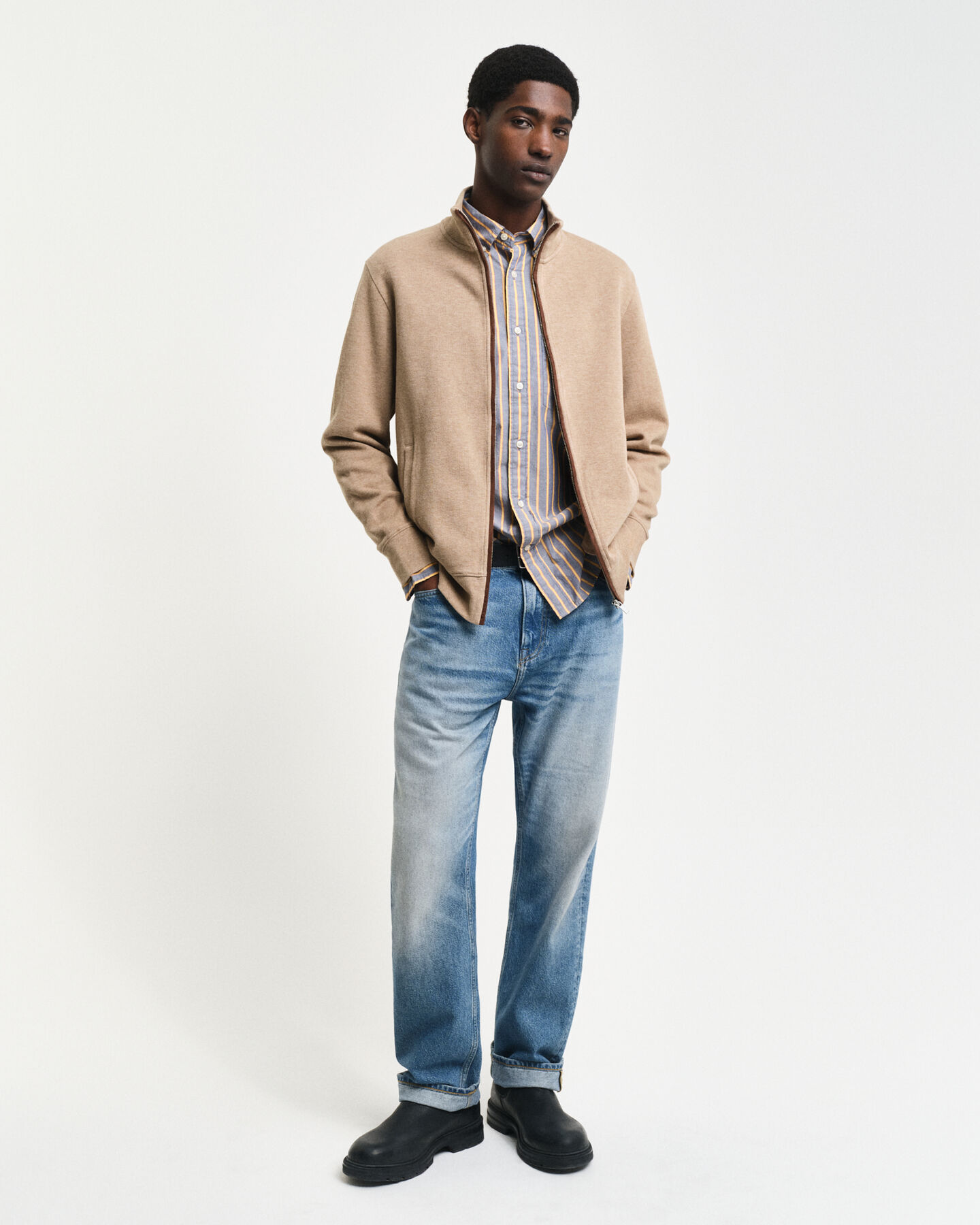 Cardigan zippé Sacker Rib