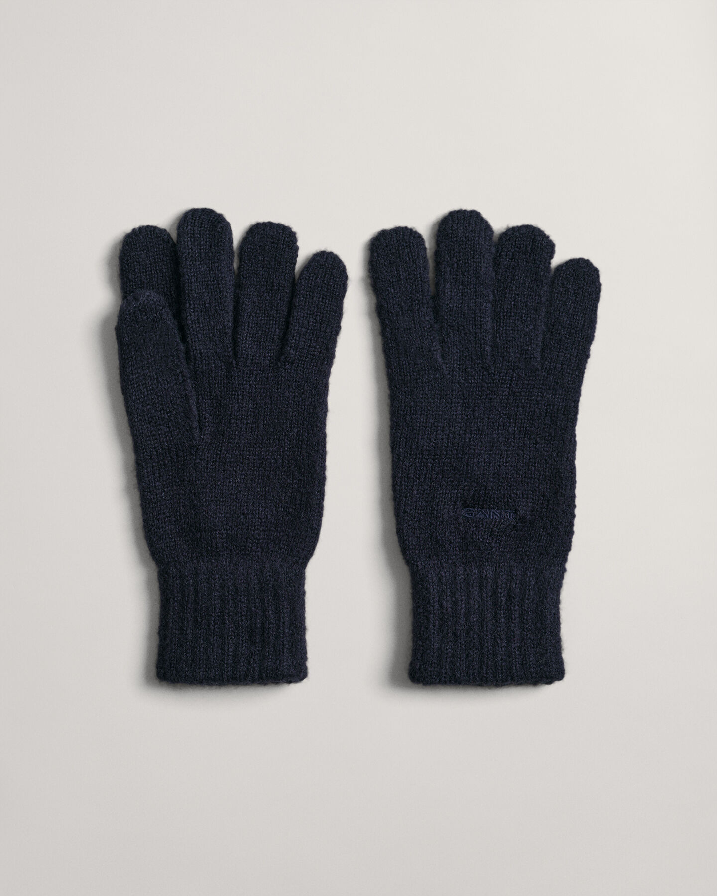 Gants doux en maille côtelée