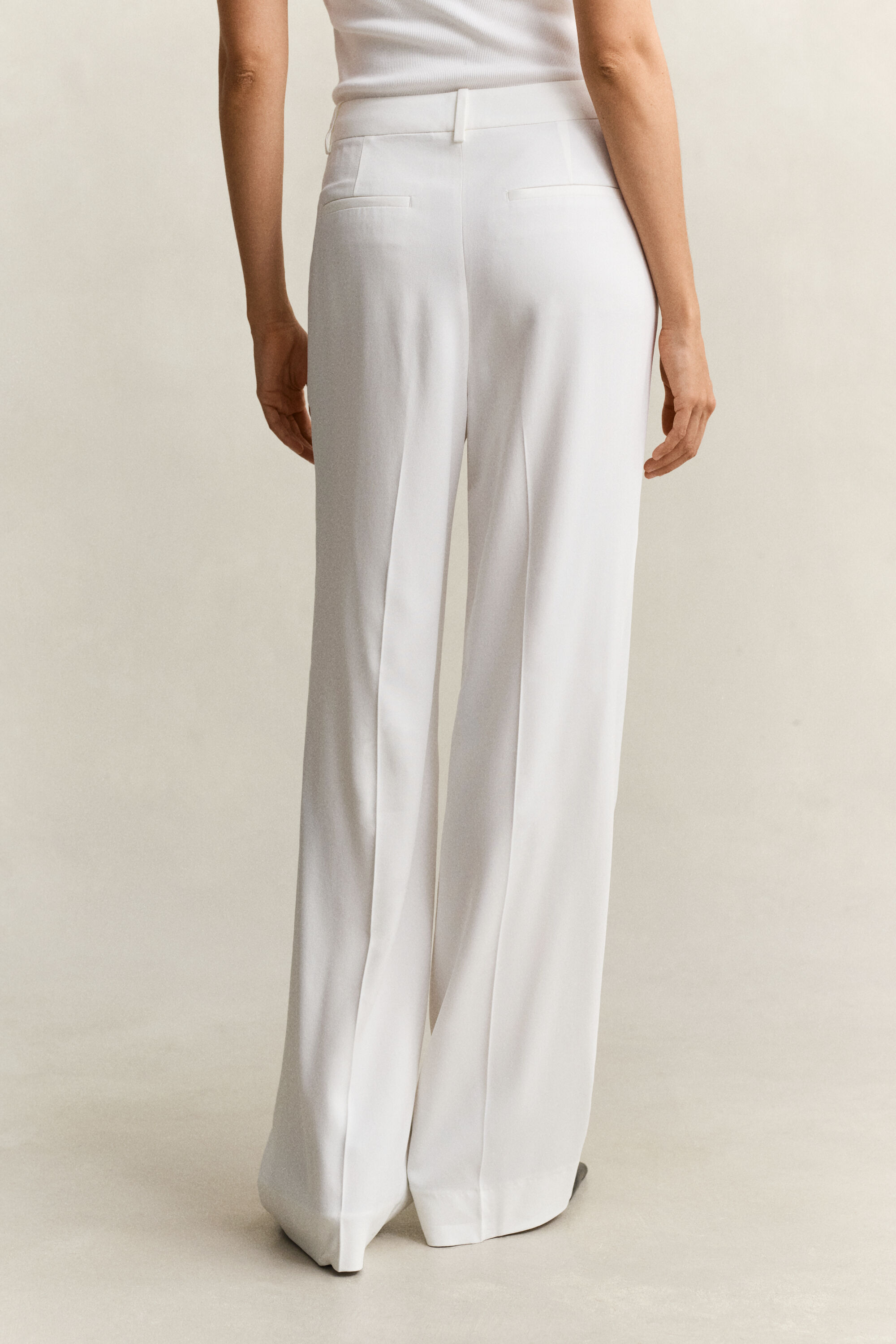 Pantalon habillé en crêpe