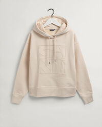 Sweat &agrave; capuche avec broderie Tonal Quadrat