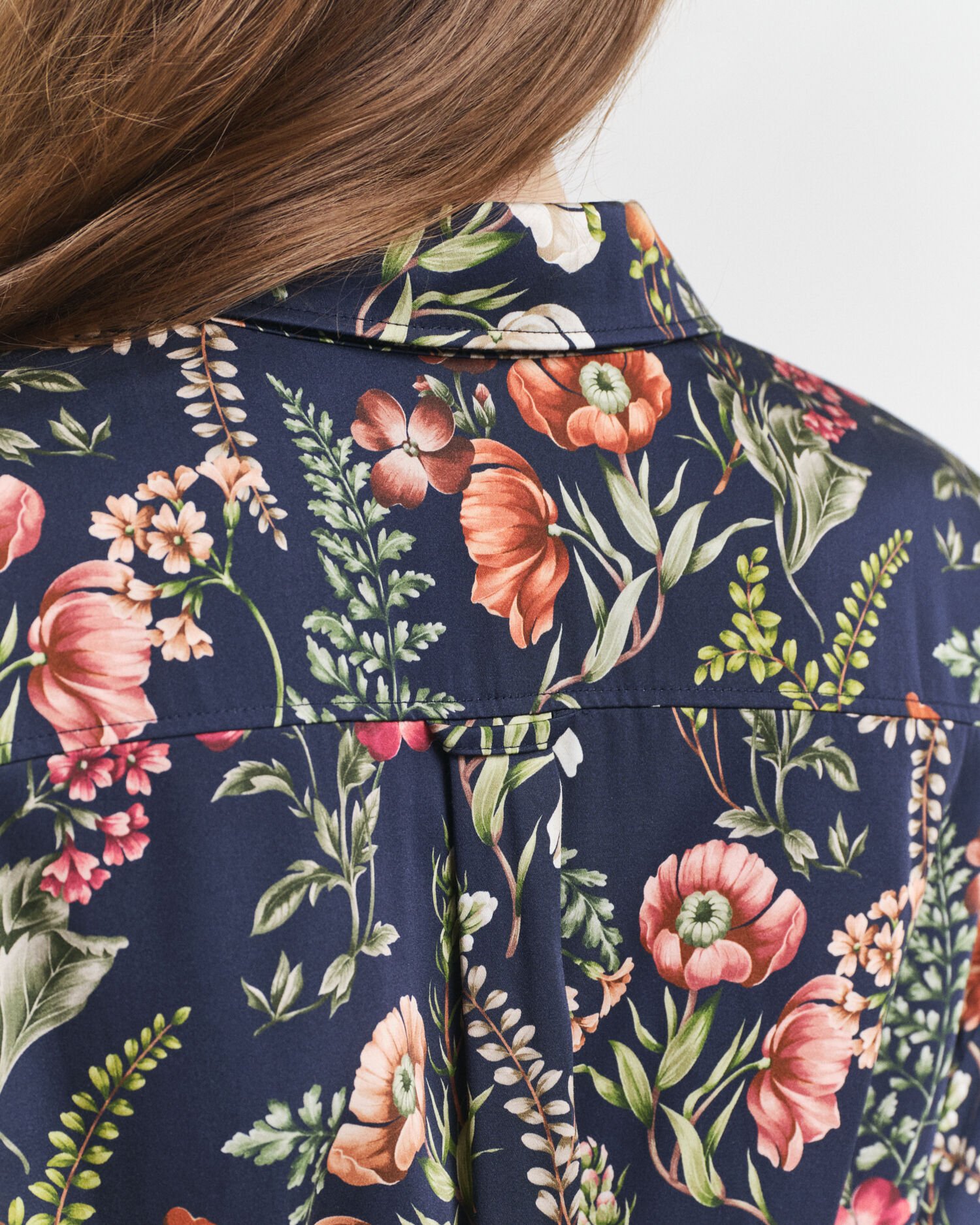 Robe-chemise en viscose à imprimé floral