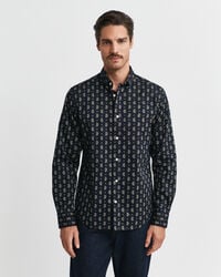 Chemise coupe regular en sergé imprimé cachemire