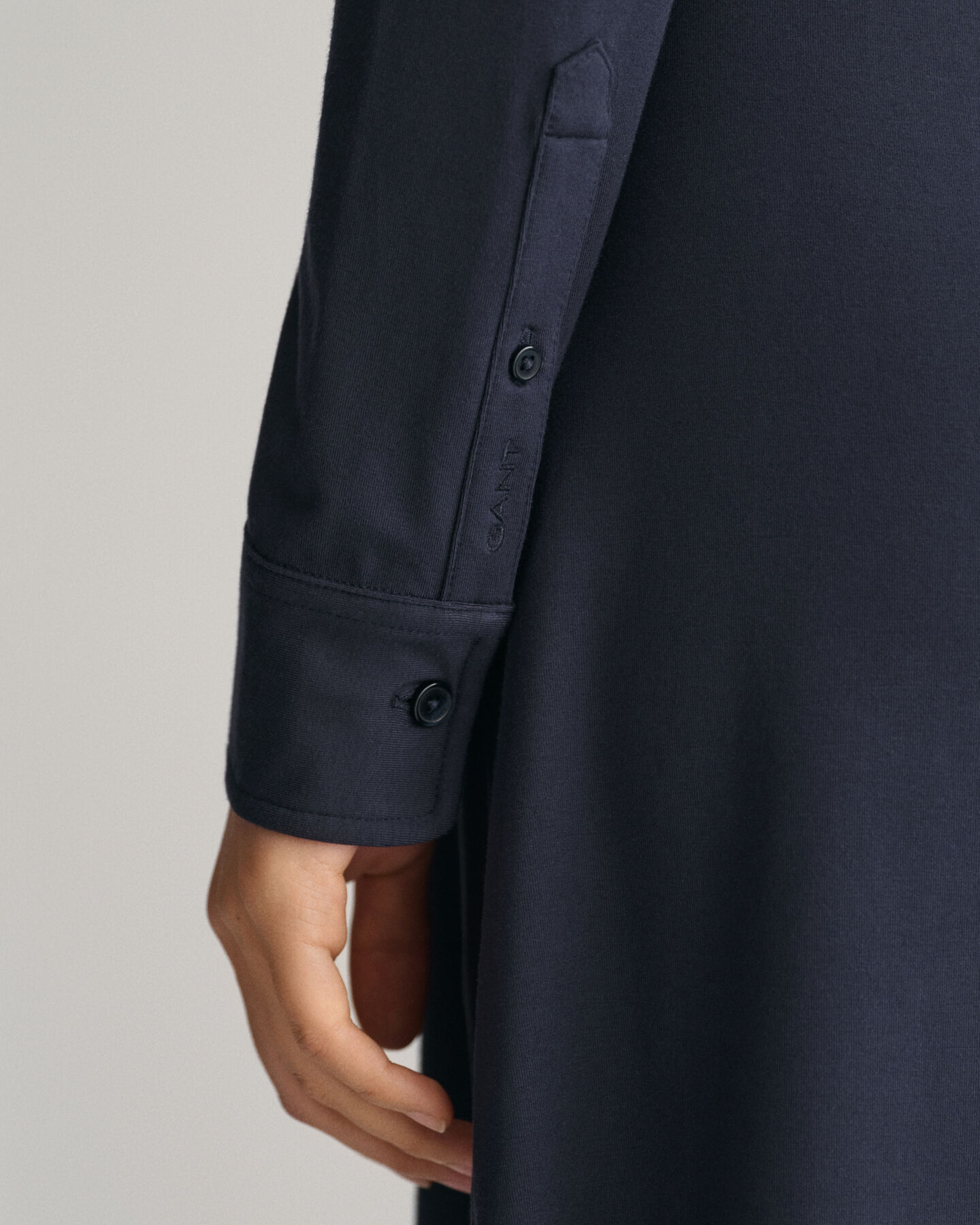 Robe-chemise slim fit en jersey