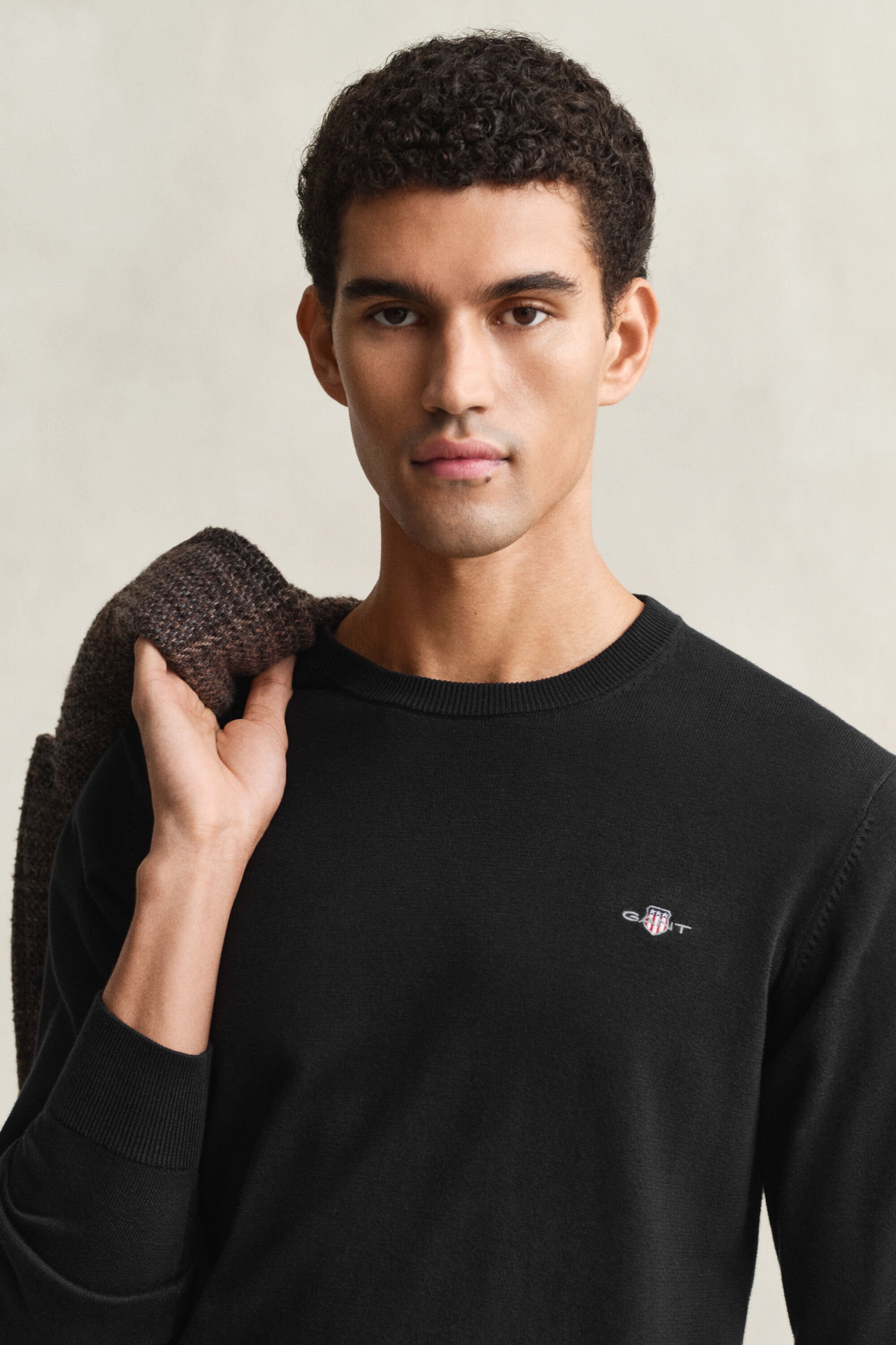 Pull col rond en coton