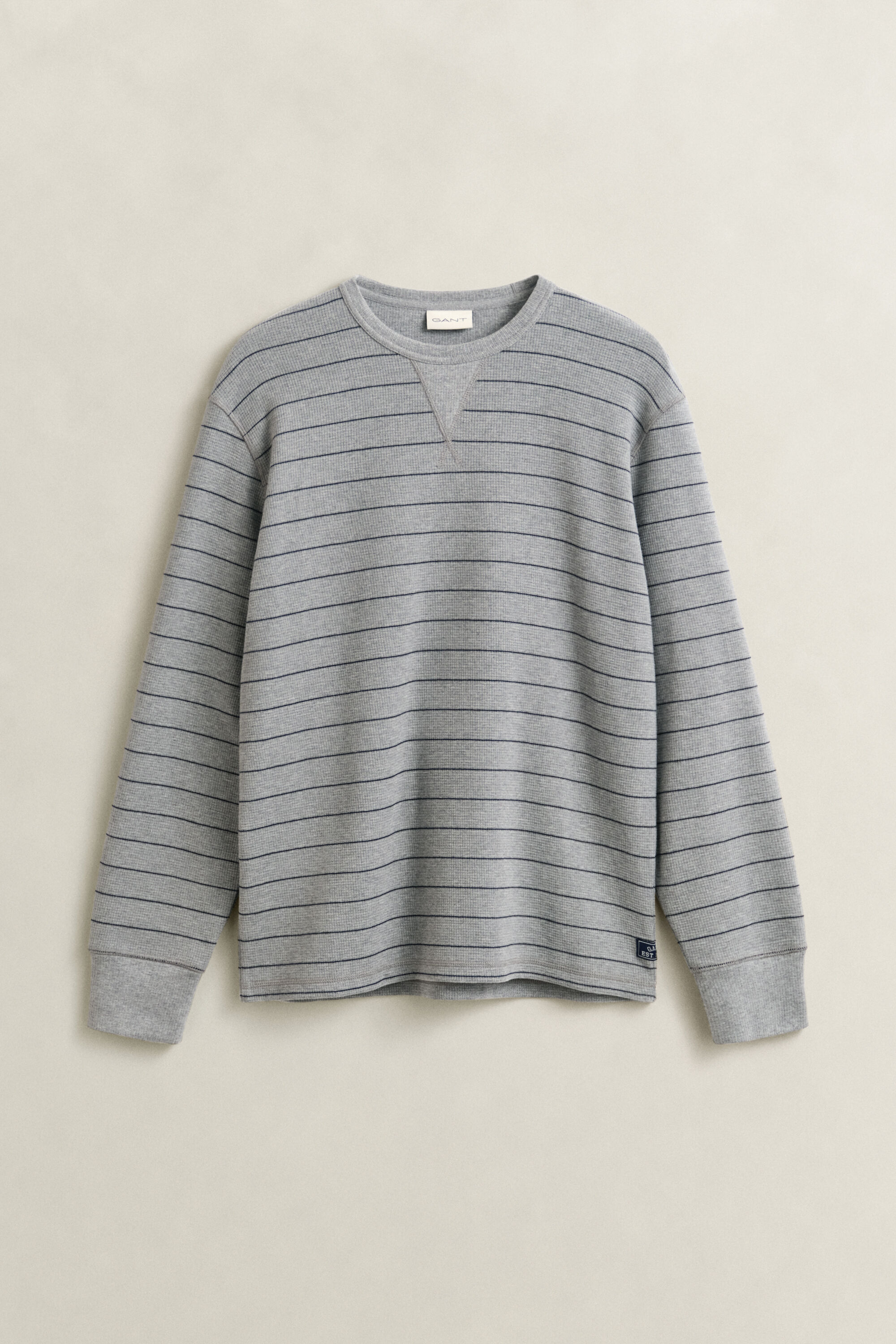 Sweat-shirt texturé à rayures
