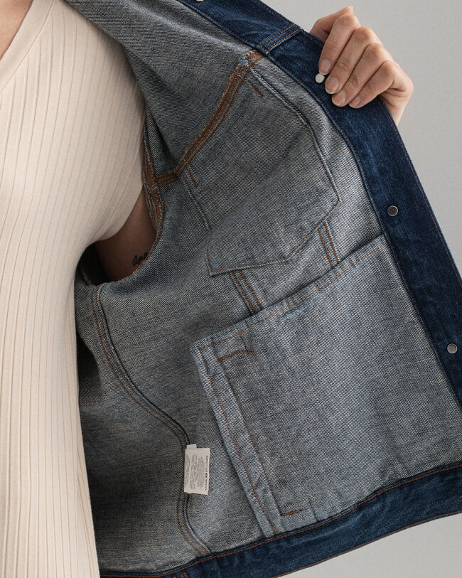 Veste en denim ultra-ample