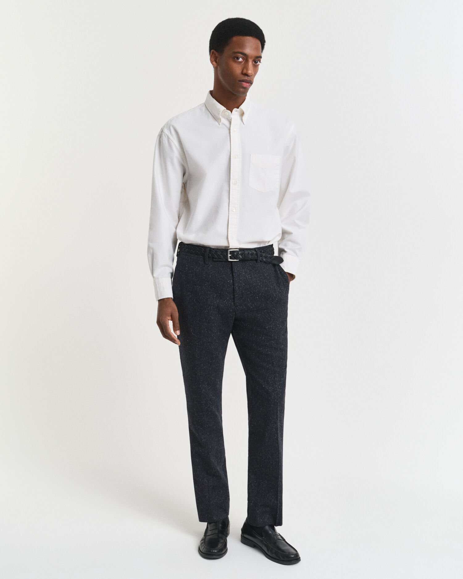 Pantalon de costume slim fit en Donegal