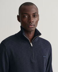 Pull &agrave; demi-zip Cotton Flamme