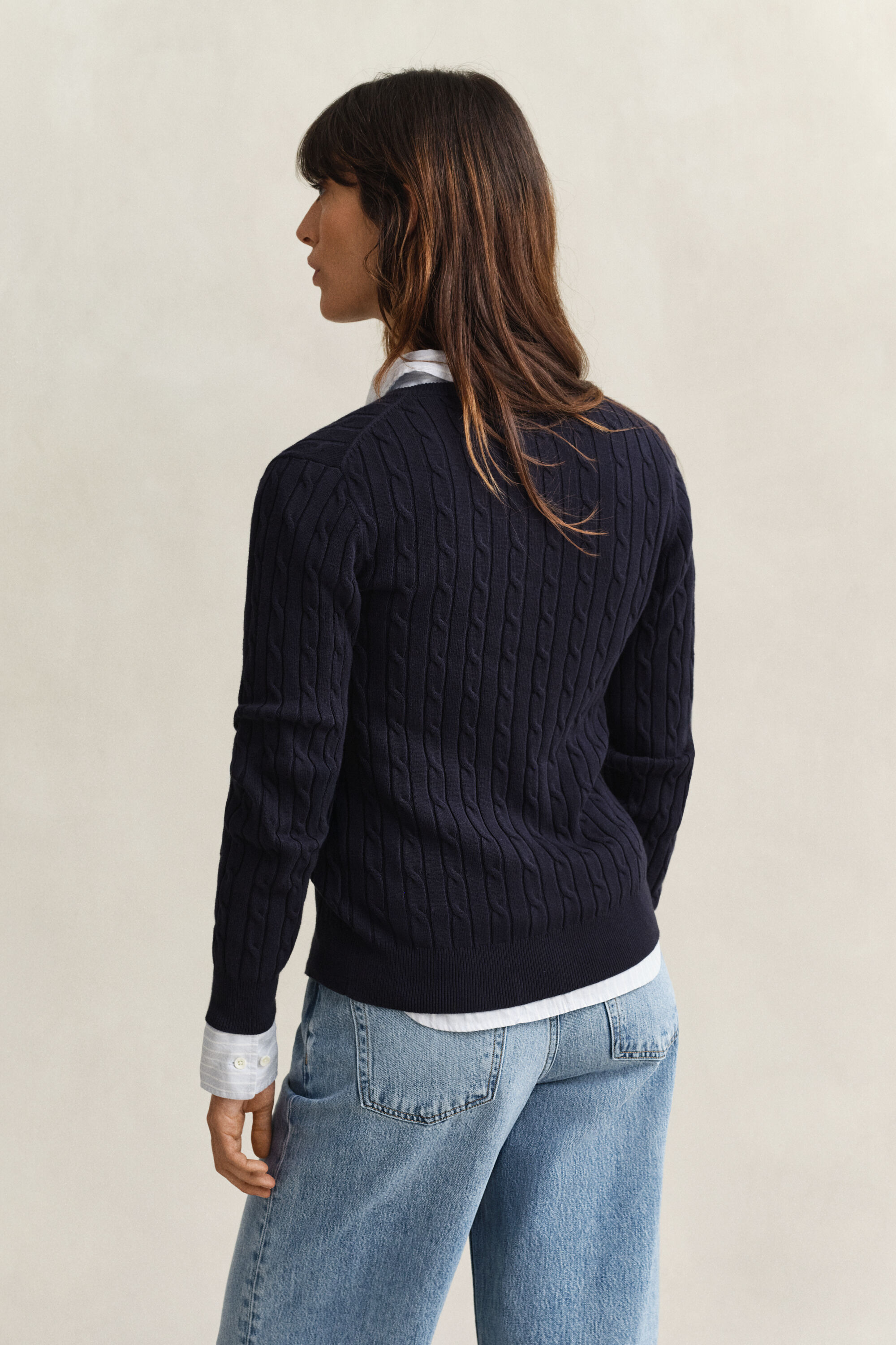 Cardigan en maille torsadée