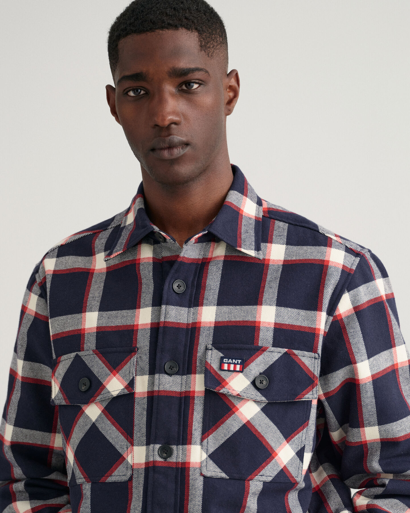 Surchemise en flanelle à carreaux