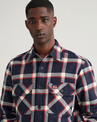 Surchemise en flanelle à carreaux