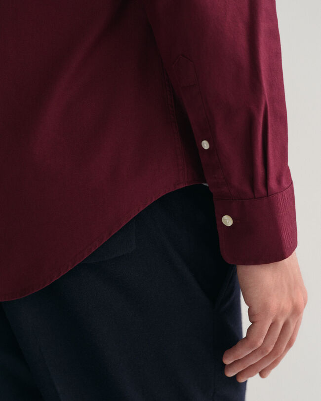 Chemise habillée slim fit en sergé