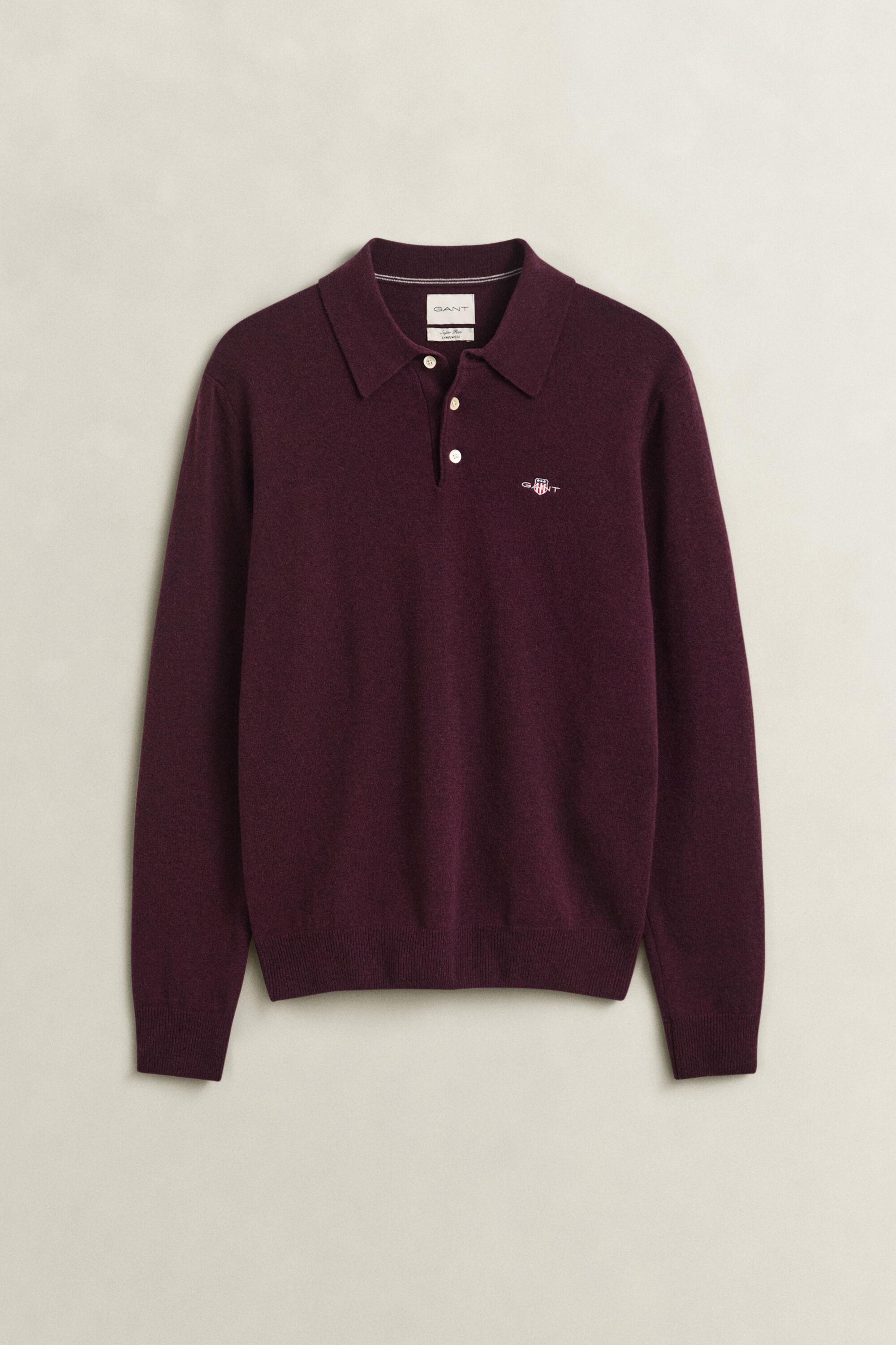 Pull polo en laine d'agneau ultrafine
