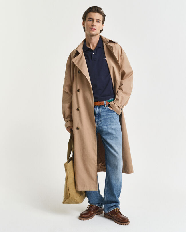 Polo coupe slim en coton piqué Shield