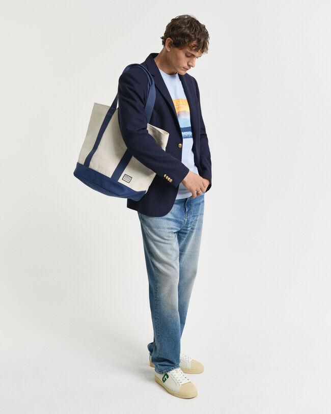 T-shirt logo à imprimé nautique GANT USA