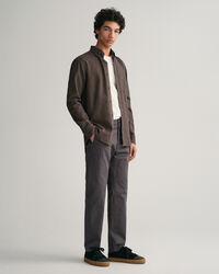 Chemise regular fit en flanelle à chevrons