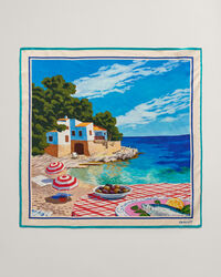 Foulard en soie Scenery Print
