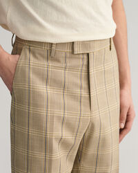 Pantalon élégant à carreaux