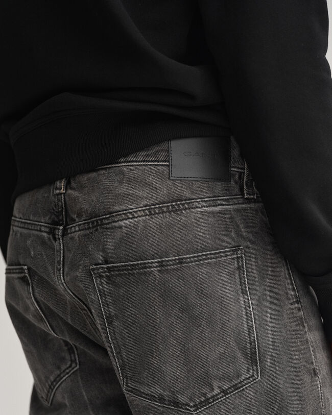 Jean slim fit en denim délavé vintage Hayes