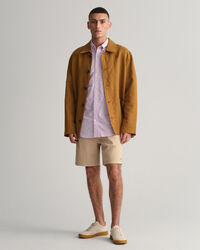 Chemise regular fit en coton Oxford &agrave; manches courtes