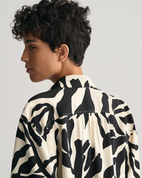 Chemise relaxed fit à manches courtes Palm Print