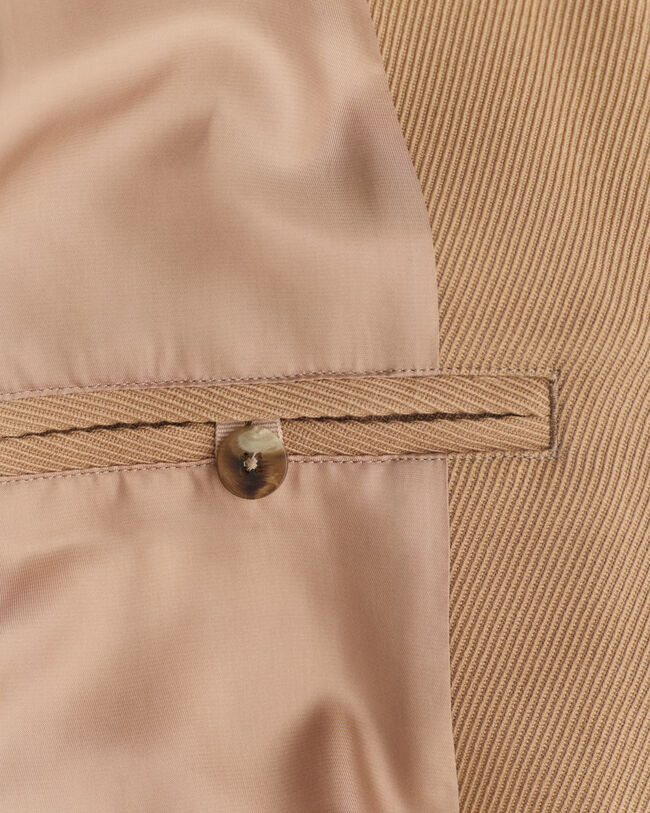 Veste Harrington en laine m&eacute;lang&eacute;e