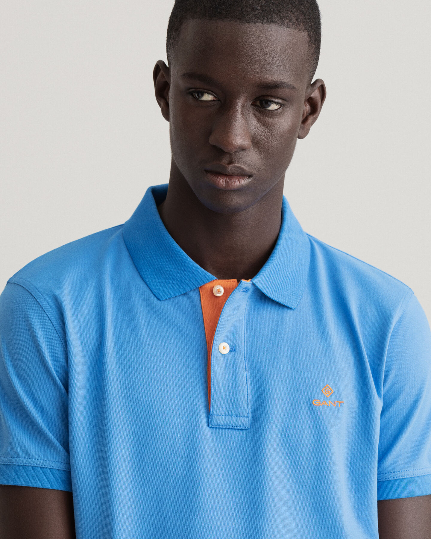 Polo Rugger en coton piqué à col contrastant