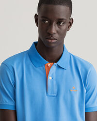 Polo Rugger en coton piqué à col contrastant