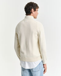 Pull &agrave; demi-zip avec drapeaux maritimes