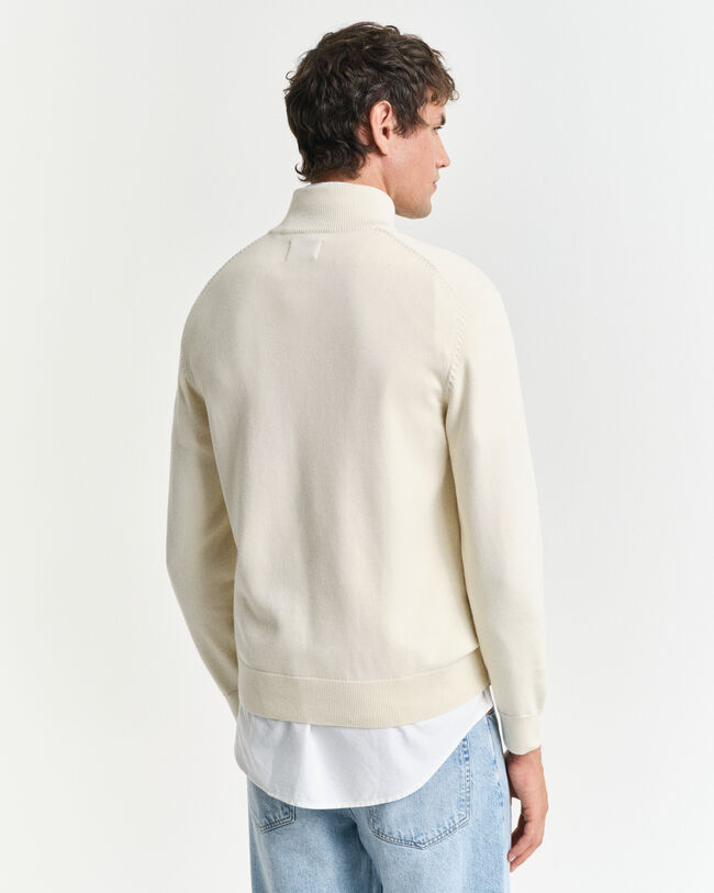 Pull &agrave; demi-zip avec drapeaux maritimes