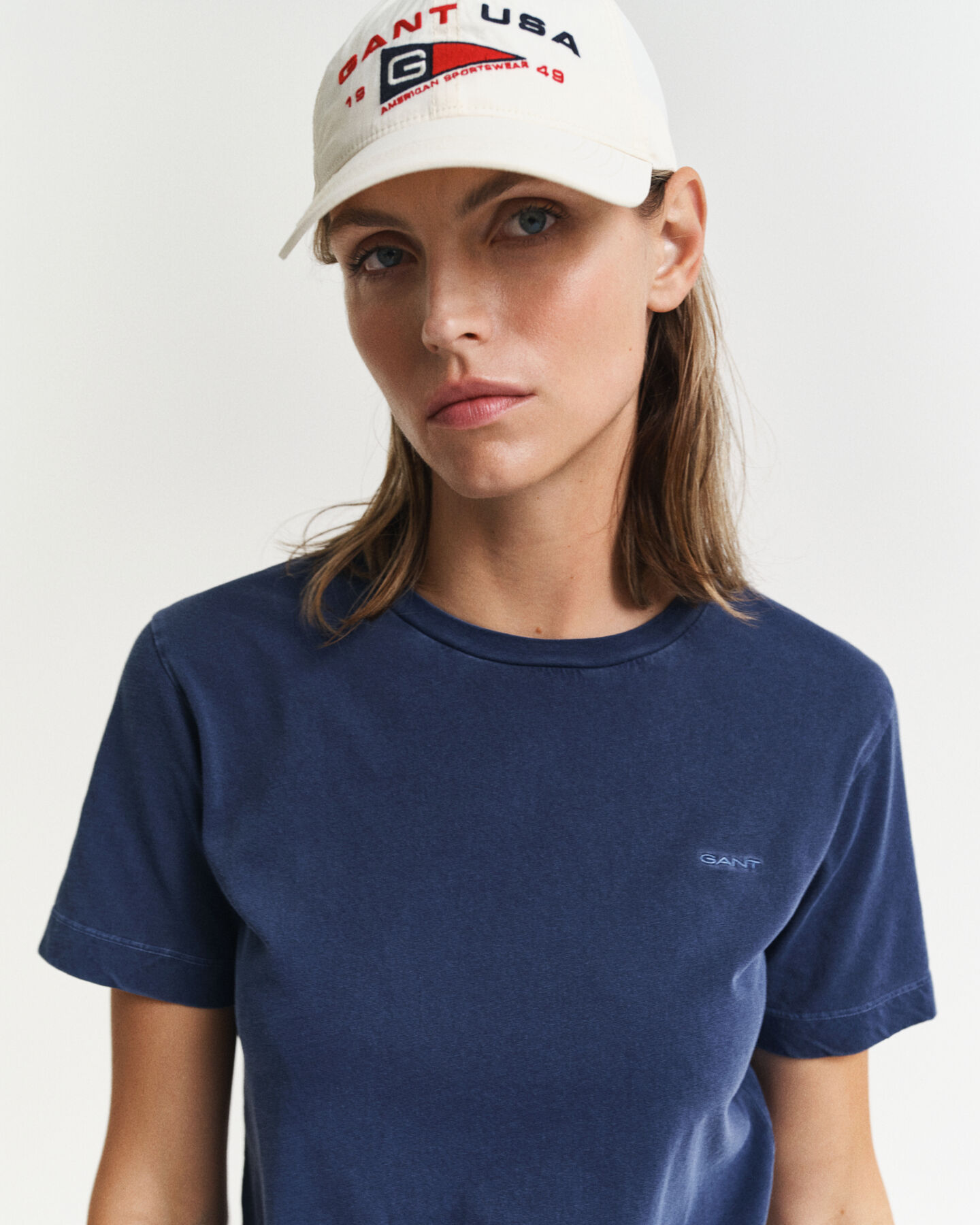 T-shirt à col rond Sunfaded