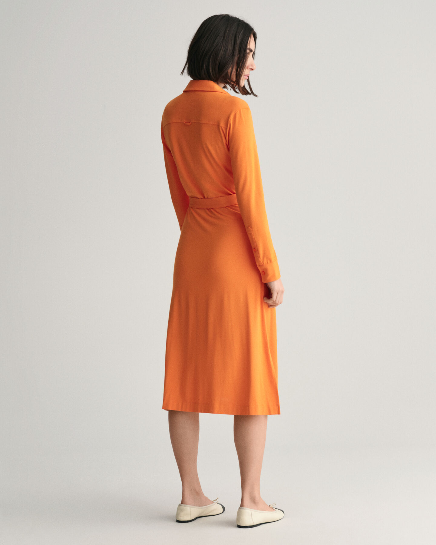 Robe-chemise slim fit en jersey