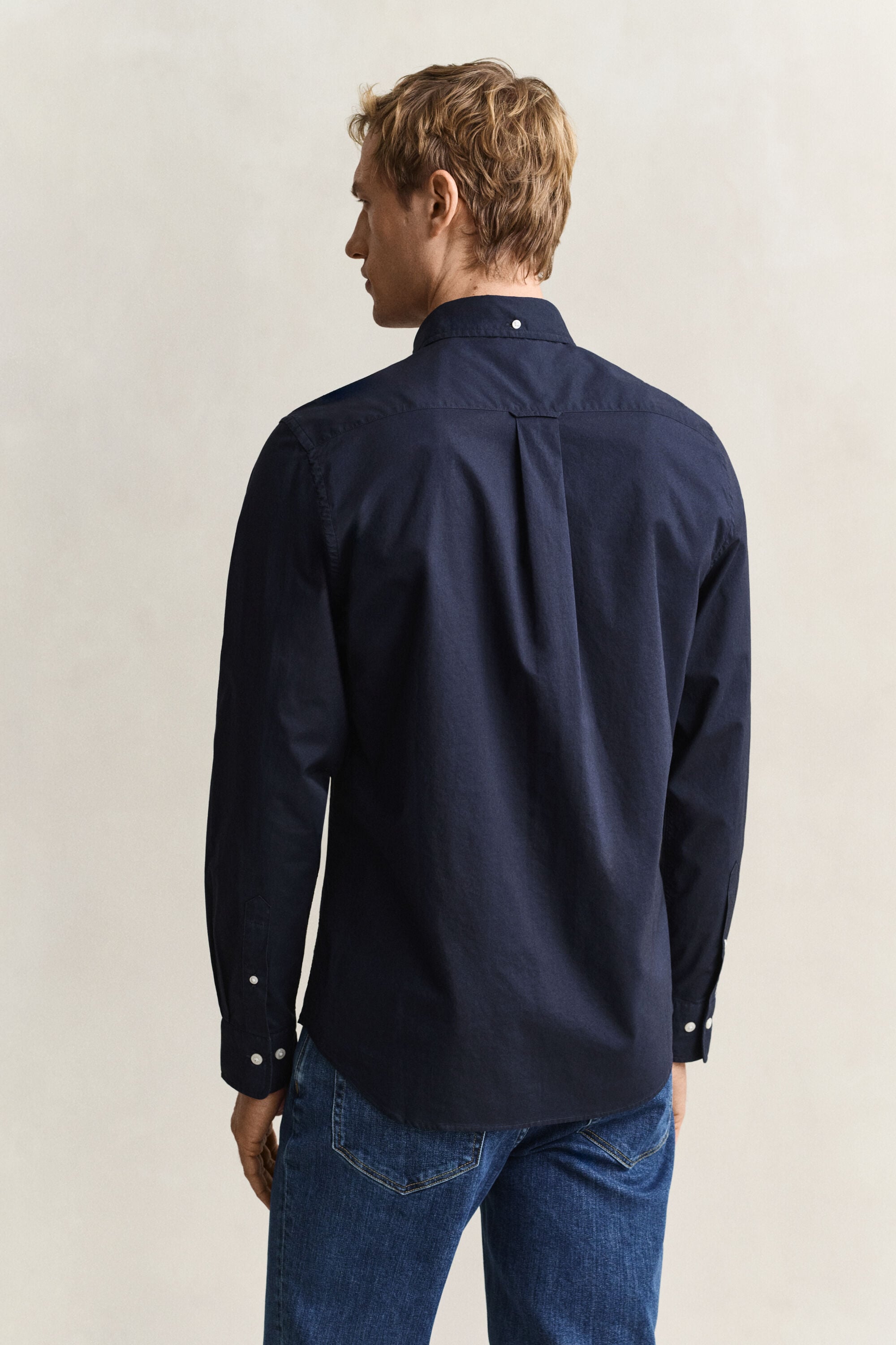 Chemise regular classique en popeline