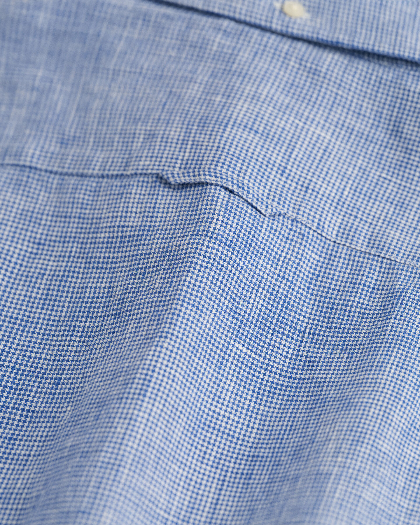 Chemise slim fit en lin &agrave; motif pied-de-poule