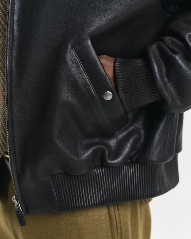 Veste Harrington en cuir