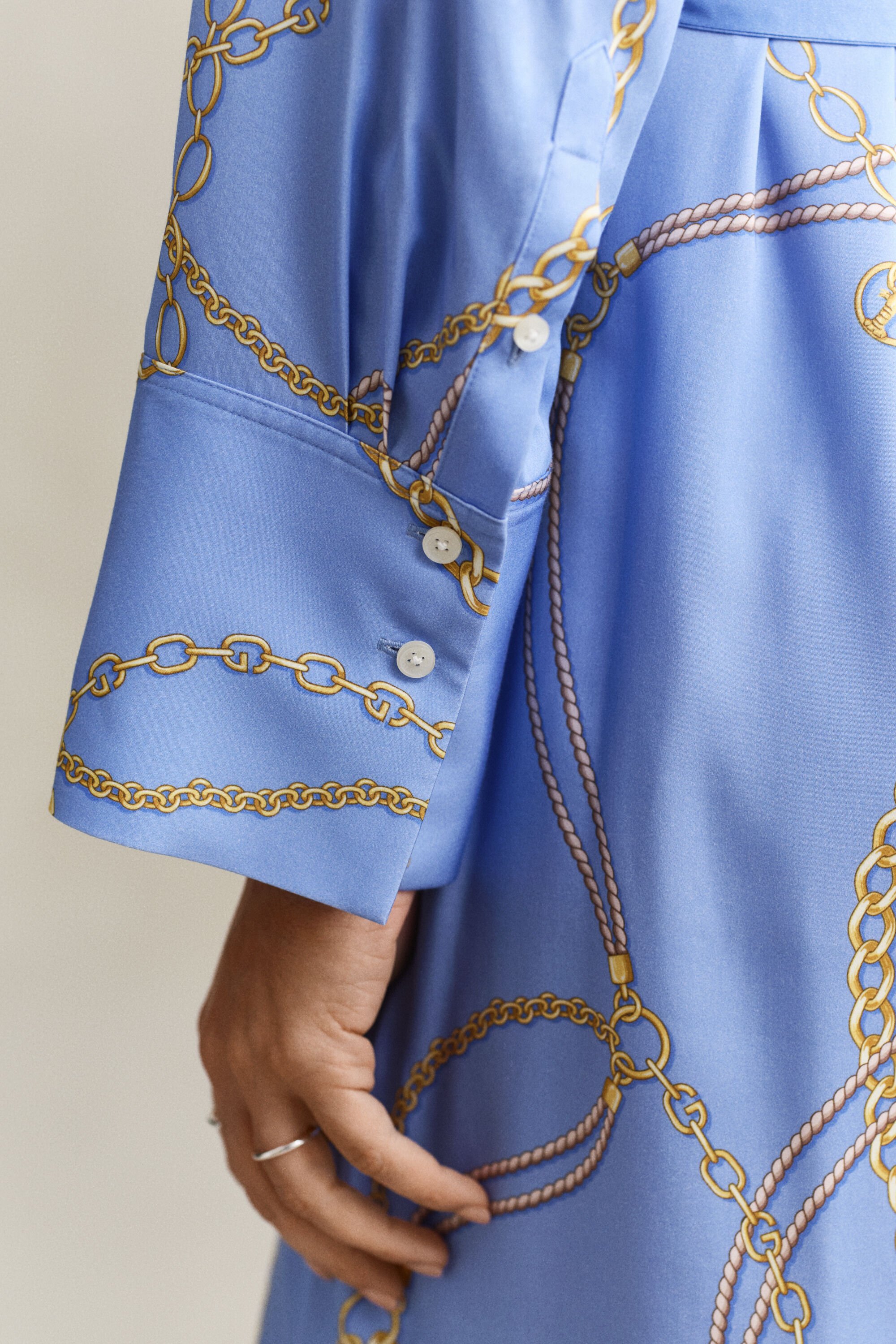 Robe-chemise à ceinture