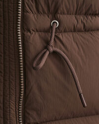 Doudoune sans manches mi-longue en duvet